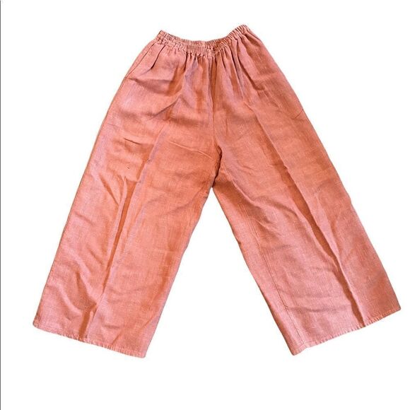 Via Uai by Pollero rose linen top and pants size M/L - Picture 9 of 11